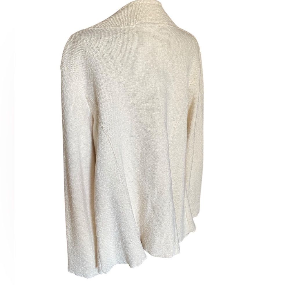 WILLOW Chunky Knit Cream Button up Cardigan Embellished Buttons Medium EUC - Picture 9 of 11